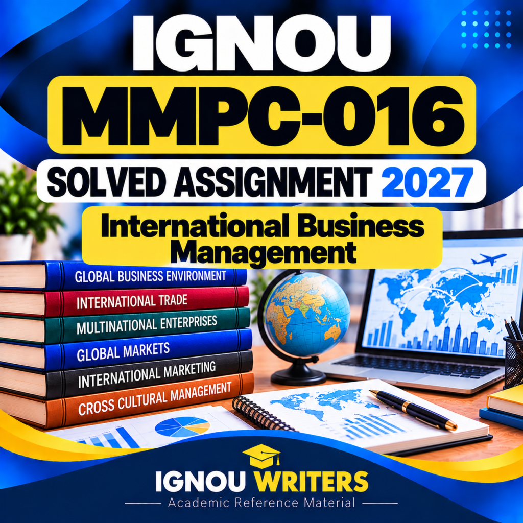 MMPC-016 IGNOU Solved Assignment
