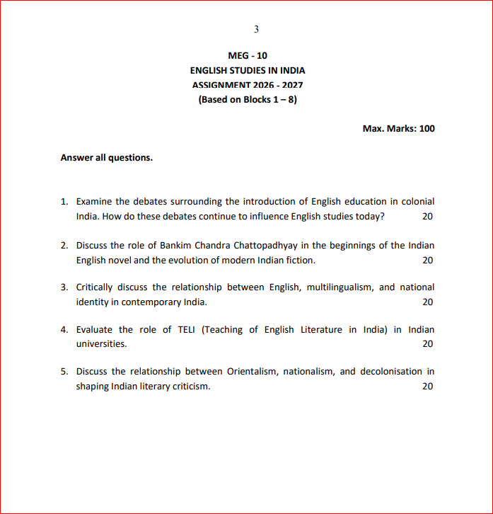 IGNOU MEG-10 SOLVED ASSIGNMENTS 2027 (ENG) - Image 2