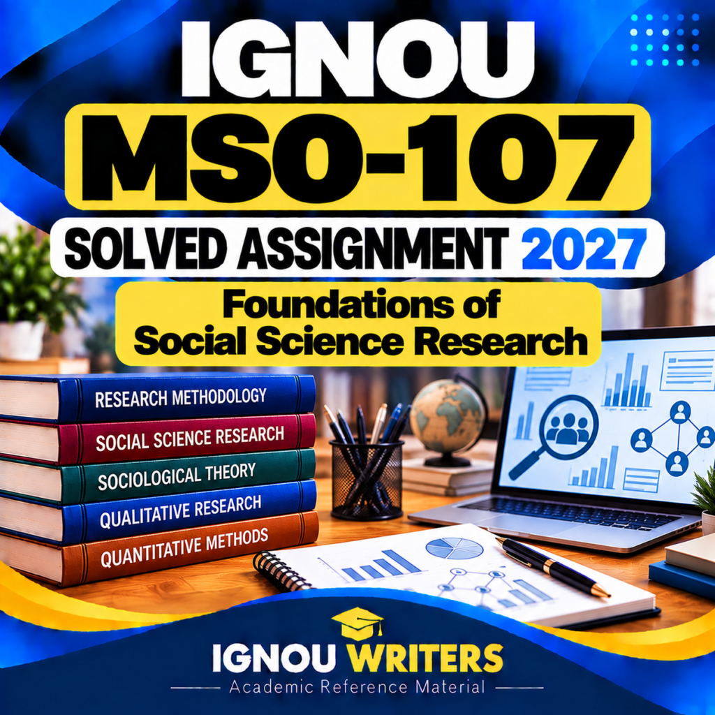 MSO-107 IGNOU Solved Assignment