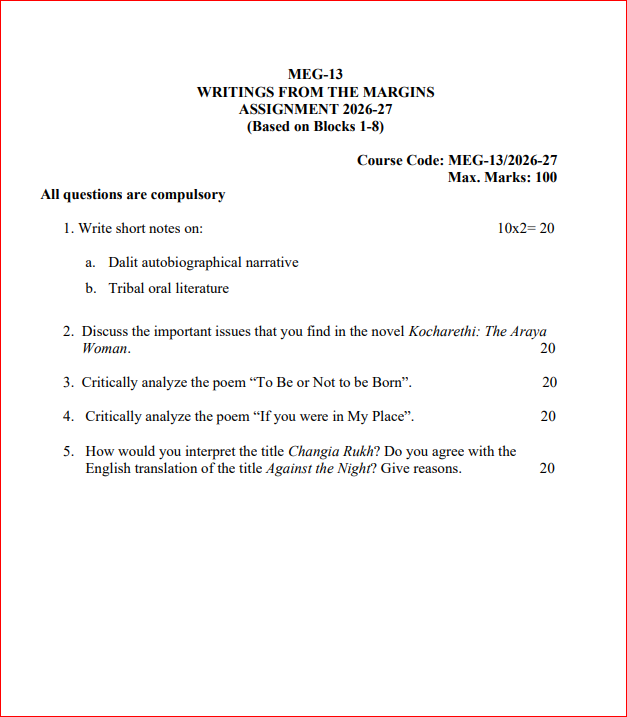IGNOU MEG-13 SOLVED ASSIGNMENTS 2027 (ENG) - Image 2